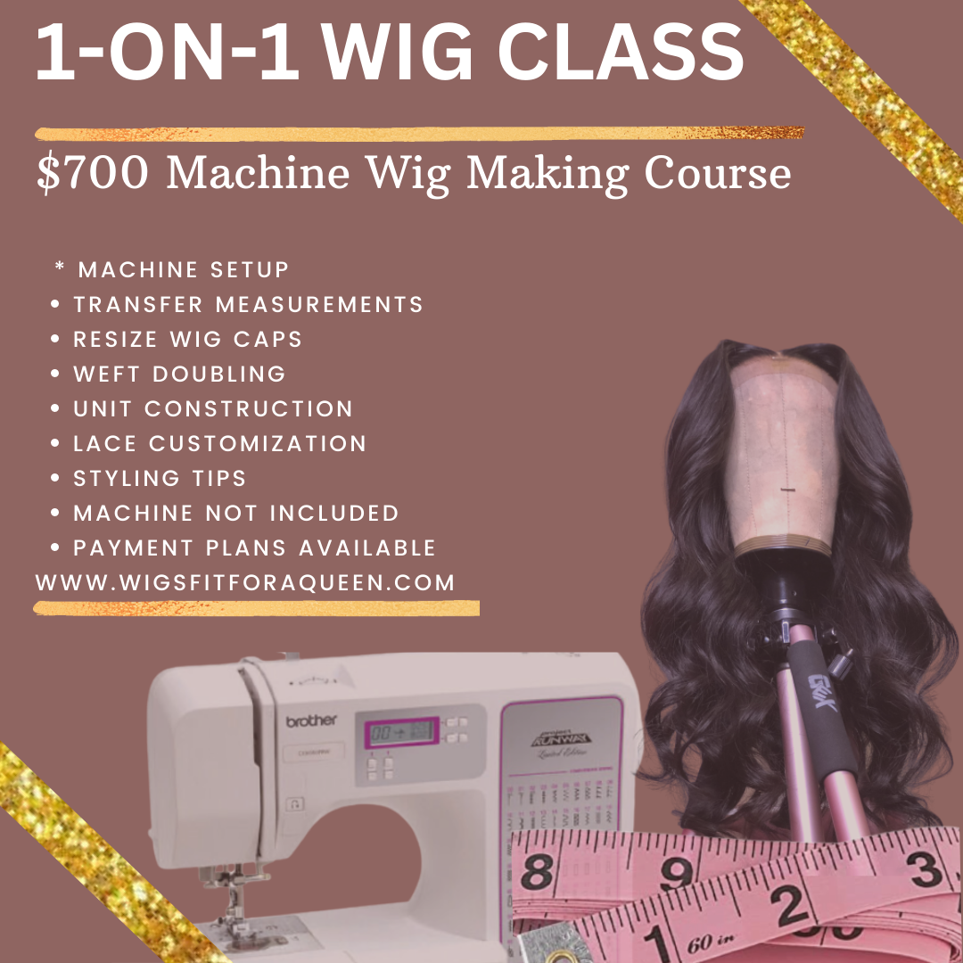 One on one wig making class! Sezzle option